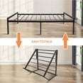 thumbnail image 4 of 14 Inch Twin Size Metal Bed Frame, Heavy Duty Platform Bed Frame Steel Slat Support with Underbed Storage for Single Kids, Student, Adult Bedroom & Dormitory, No Box Spring Needed, Easy Assembly, 4 of 8