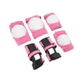thumbnail image 3 of Elbow Knee Pads Guard, Flexible Breathable PP Knee Protective Set Buffering Moisture Absorption  For Skating Pink, 3 of 8