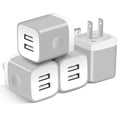 thumbnail image 2 of Cargador de pared USB, X-EDITION, paquete de 4, 10,5 W/2,1 A, adaptador de corriente universal de enchufe de pared USB de 2 puertos para iPhone 14 13 12 11 Pro Max Mini SE XS XR X 8 7 6S 6 Plus, Samsu, 2 of 4