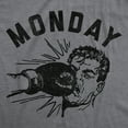 thumbnail image 2 of Mens Funny T Shirts Monday Face Punch Sarcastic Boxing Graphic Novelty Tee for Men Graphic Tees, 2 of 9