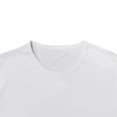 thumbnail image 5 of kamemir Gym Shirts Men Men's Cotton Short Sleeve T Shirts, Breathable & Moisture Wicking with Odor Control White,M, 5 of 6