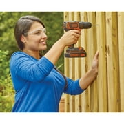 BLACK+DECKER 20V Cordless 3/8 in Drill Driver, 1.5Ah, Battery and Charger Included