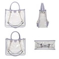 thumbnail image 5 of MKF Collection Diva Clear PVC Tote Women's Bag with Tweed Bucket Bag and Small Pouch Stylish Shoulder Bag Set Purse, Fashionable and Functional by Mia K - Black, 5 of 6