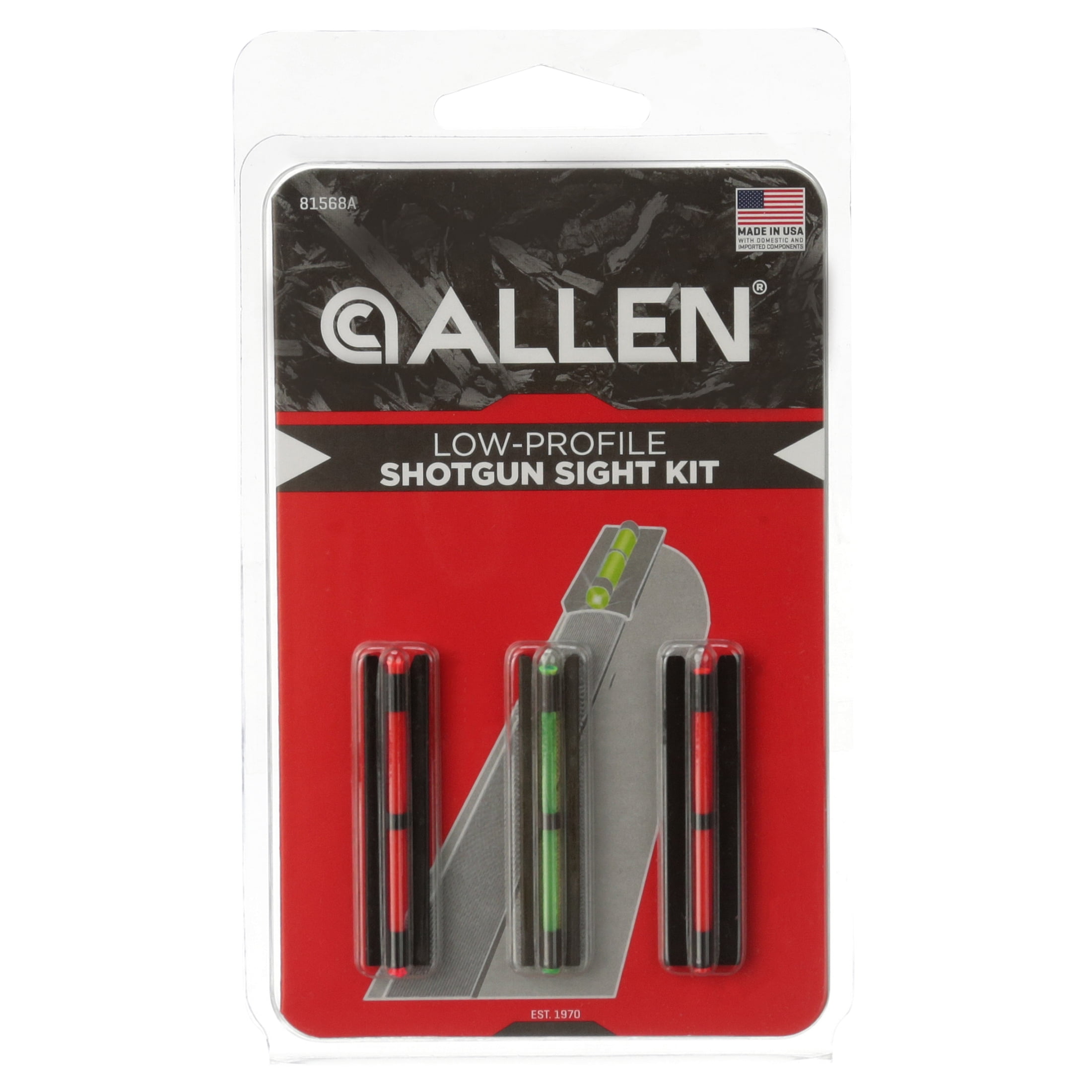 Low-profile Shotgun Sight Kit 3pc Pack by Allen Company