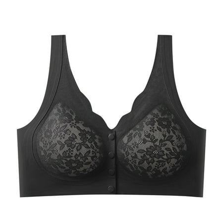Xiaoxatg Women s Maternity Feeding Bra Lightly Padded Nursing Wirefree Front Open Bras Support Sports Bras for Women