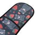 thumbnail image 2 of Dailycode Double Sided Oven Mitt with Loop Heat Resistant Kitchen Long Potholders 7" x 35" Cute Bear and Strawberry, 2 of 6
