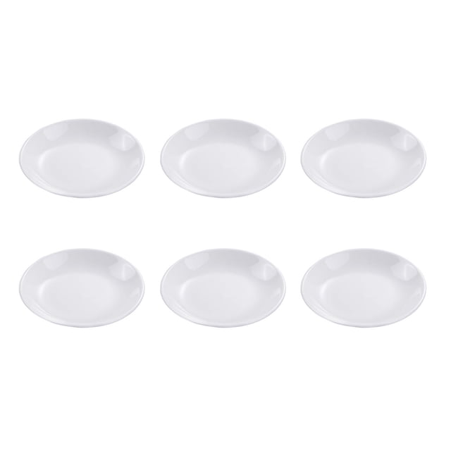 Juego de 6 platos pequeños de cerámica para condimentos, salsas y vinagres.
