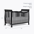 thumbnail image 3 of Dream On Me Violet 7-in-1 Convertible Crib Black, 3 of 10