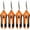 Orange, variant on 4 Pack Pruning Shears, 6.5 Inch Garden Scissors Gardening Hand Pruning Snips with Straight Stainless Steel Precision Blades for Gardening Flower Plant Precise Trimming and Pruning Maintenance
