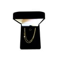 thumbnail image 4 of 10k Yellow Gold Gourmette Chain Necklace, 1.0mm, 16", 4 of 5