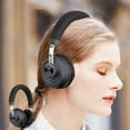 thumbnail image 1 of Auriculares Bluetooth, Auriculares metálicos inteligentes inalámbricos con cancelación de ruido, Auriculares Bluetooth plegables, Música, Deportes, Auriculares inalámbricos de largo alcance, Auricular, 1 of 7