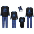 thumbnail image 2 of Family Christmas Pajamas Matching Sets Christmas Tree Print Plaid Christmas Family Matching Outfits, 2 of 6