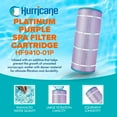 thumbnail image 2 of Hurricane HF9410-01P Platinum Purple Pool and Spa Filter Cartridge Replacement, 2 of 6