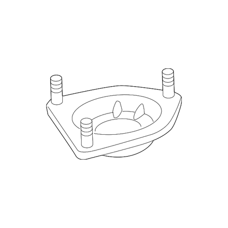Genuine OE Mazda Upper Mount - N243-34-340
