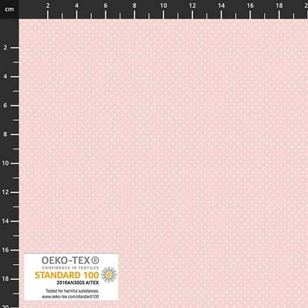 Stof European Essentials Small Dot Rose Cotton Fabric By The Yard
