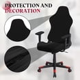 thumbnail image 4 of Fundas para sillas de juego, fundas elásticas para sillas de oficina y computadora con fundas para reposabrazos, protector de asiento elástico para sillas de juego de oficina reclinables, negro, 4 of 7