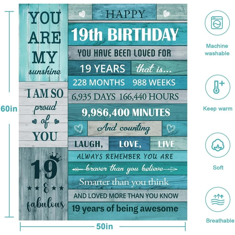 19th Birthday Gifts for Girls, 19 Year Old Girl Birthday Gifts