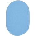 thumbnail image 1 of Rhody Rug HB07R120X120 10 ft. Happy Braids Solid Aqua Blue Round Rug, 1 of 1