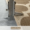 thumbnail image 3 of SUNDEREY 5'x7' Moroccan Geometric Area Rug,5x7ft Washable Bedroom Rug,Easy Jute Indoor Outdoor Carpet, Farmhouse Checkered Non Slip Khaki Carpet for Office Couch Entrance Kitchen,Khaki, 3 of 10
