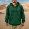 thumbnail image 6 of Blekii Men's Cargo Pocket Hoodie, Utility Style Pullover Sweatshirt, Large Pocket Detail on Chest, Durable Casual Top for Work Or Outdoor Use, Rugged Streetwear Look, Functional for, 6 of 8