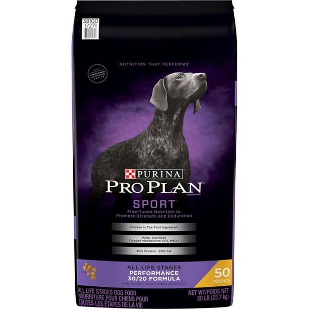 Purina Pro Plan High Protein Dry Dog Food, SPORT Performance 30/20