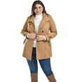 thumbnail image 1 of Abrigo con capucha Roman Fashion /Tallas Extras, 1020 (Cafe) cafe 38, 1 of 7