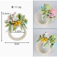 thumbnail image 1 of SIfdSeng My Items Resin Rabbit Napkin Ring Handmade Napkin Holder Rabbit Shaped Napkin Ring Suitable for Holiday Parties, 1 of 4