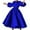 Blue, variant on Women Cocktail Formal Dresses Lantern Puff Sleeve A Line Big Swing Maxi Long Dresses Church Modest Party Prom Gown