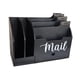 thumbnail image 3 of Organizador de , soporte para sobres, caja de escritorio para decoración de oficina en casa, organizador de escritorio de madera para carpetas, Negro, 3 of 8