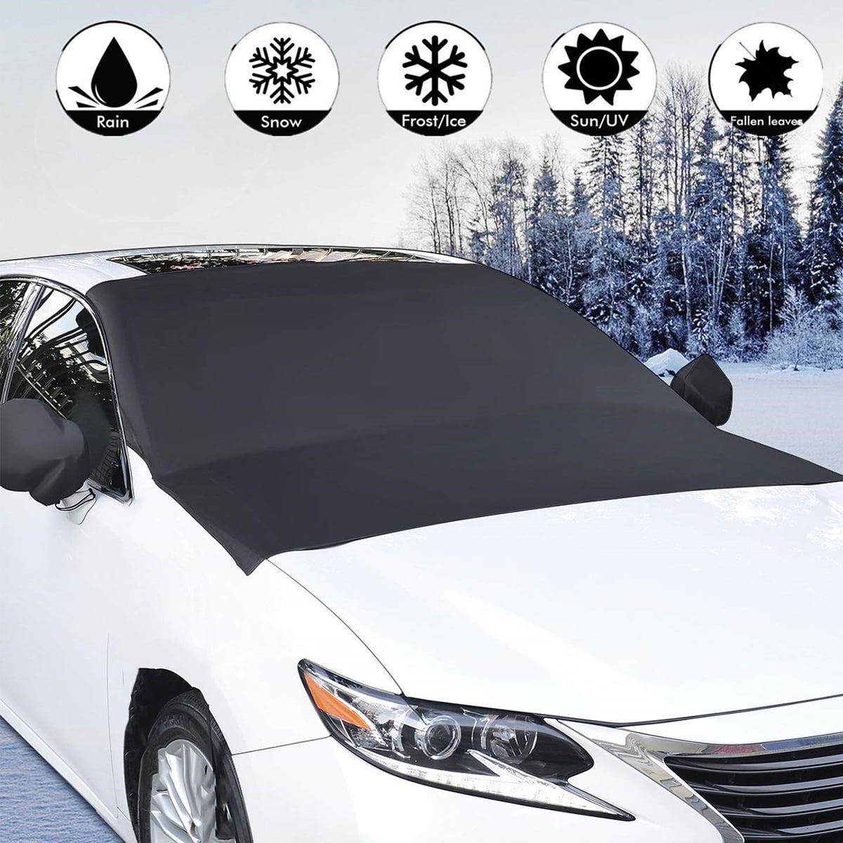 Car Windshield Snow Cover Sun Shade Winter Ice Dust Frost Guard Protector 80*47"