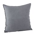 thumbnail image 2 of SARO 13049.ST20S 20 in. Square Fringed Design Linen Pillow with Down Filled  Slate, 2 of 4