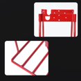 thumbnail image 4 of Electric Scooter Rear Rack Storage Shelf Diy Travel Rack For Xiaomi For M365/Pro Red Shenzhuyue, 4 of 10