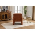 thumbnail image 4 of CQSXDA Fabric Accent Chair, Comfy Upholstered Armchair for Leisure Use in Living Room or Apartment Spaces，Orange, 4 of 10