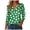 AG, variant on St Patricks Day Shirt Women 3/4 Sleeve Lucky Irish Shamrock Graphic Tshirt Festival Party Tops Blouse,Size XL