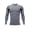 1 Gray, variant on Muscle Fit T Shirts for Men Quick Dry Gym T-Shirts Long Sleeve Crewneck Sports Tshirts Colour Block Stretchy Activewear Lightweight Fitted Workout Tops Mens Fitness Clothes