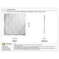 thumbnail image 2 of Ekena Millwork 19 5/8"W x 19 5/8"H Ariel EnduraWall Decorative 3D Wall Panel (20-Pack for 53.49 Sq. Ft.), 2 of 12