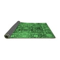 thumbnail image 2 of Ahgly Company Indoor Round Abstract Emerald Green Modern Area Rugs, 5' Round, 2 of 4