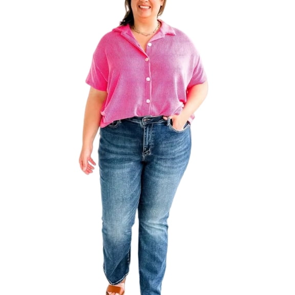 Women's Plus Size High-Stretch Jeans, Flattering Casual Denim Pants