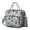 Grey-45, variant on Hippie Retro Style Symmetrical Cooler Bag - Multi-Pocket Thermal Picnic Tote