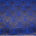 thumbnail image 3 of eloria Damask Embroidered Brocade Jacquard Sewing Apparel Making Fabric by the Yard Kurta Dress Apparel Cloth, Color: Blue 1, 3 of 4