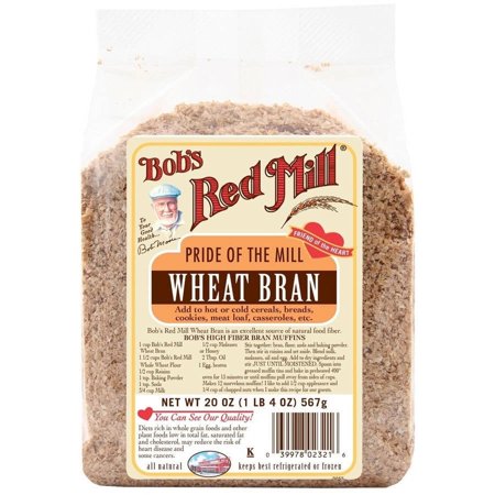 Bob's Red Mill Wheat Bran, 20 oz (Pack of 4)