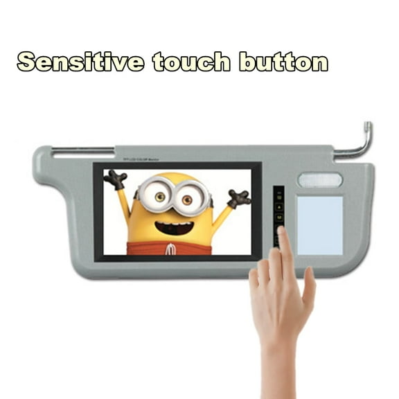 7" 2 Channel Sunvisor Screen LCD Monitor For For DVD/VCD/GPS/TV Input Right Side