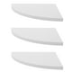 thumbnail image 2 of Tablero esquinero en forma de abanico, estante esquinero, estante blanco, soporte de almacenamiento esquinero, 3 uds., 2 of 6