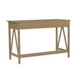 thumbnail image 4 of Linon Titian Pine Wood One Drawer Desk in Driftwood Brown, 4 of 17