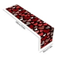 thumbnail image 3 of Valentines Day Decor Table Runner, 70.8" x 11.8" Red Love Hearts Dahlia Floral Valentine Table Runner, for Wedding Party, Valentines Decorations, Home Kitchen Dining Room Decor, 3 of 6