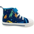 thumbnail image 3 of Rainbow Daze Toddler Shoes,HI Top Sneaker Slip On,Dinosaurs Blue,Size 6, 3 of 6