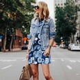 thumbnail image 5 of Horeoi Evil Eye Print Women's Sleeveless Dress Cotton-like Flared Hem Deep Side Pockets Above-Knee, 5 of 6
