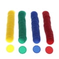 thumbnail image 3 of Contadores de plástico Zulema 160PCS Multi colores 1 pulgada Fichas de póker de juegos de mesa, 3 of 7