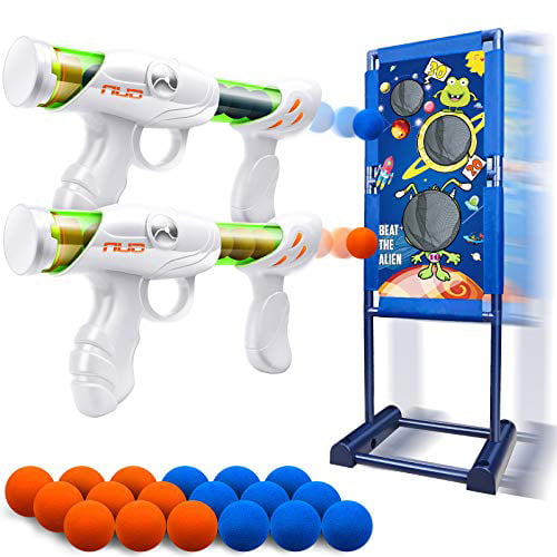 and Shooting Target Christmas Gifts for Boys and Girls Foam Ball Shooting Game Set with 2 Toy Guns 10 Darts Birthday 20 Foam Balls WONDER SHOOT Jumpit Shooting Game Toy for Kids Ages 6 and Up