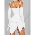 thumbnail image 5 of Osfvolr Women'S Halloween Costumes Off-Shoulder Butterfly Fairy Cosplay Party Handkerchief Flowy Midi Dress White XXL, 5 of 6